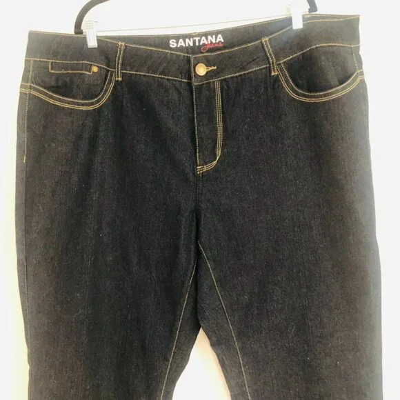 New Santana Plus Size Jeans Dark Wash - Picture 2 of 14